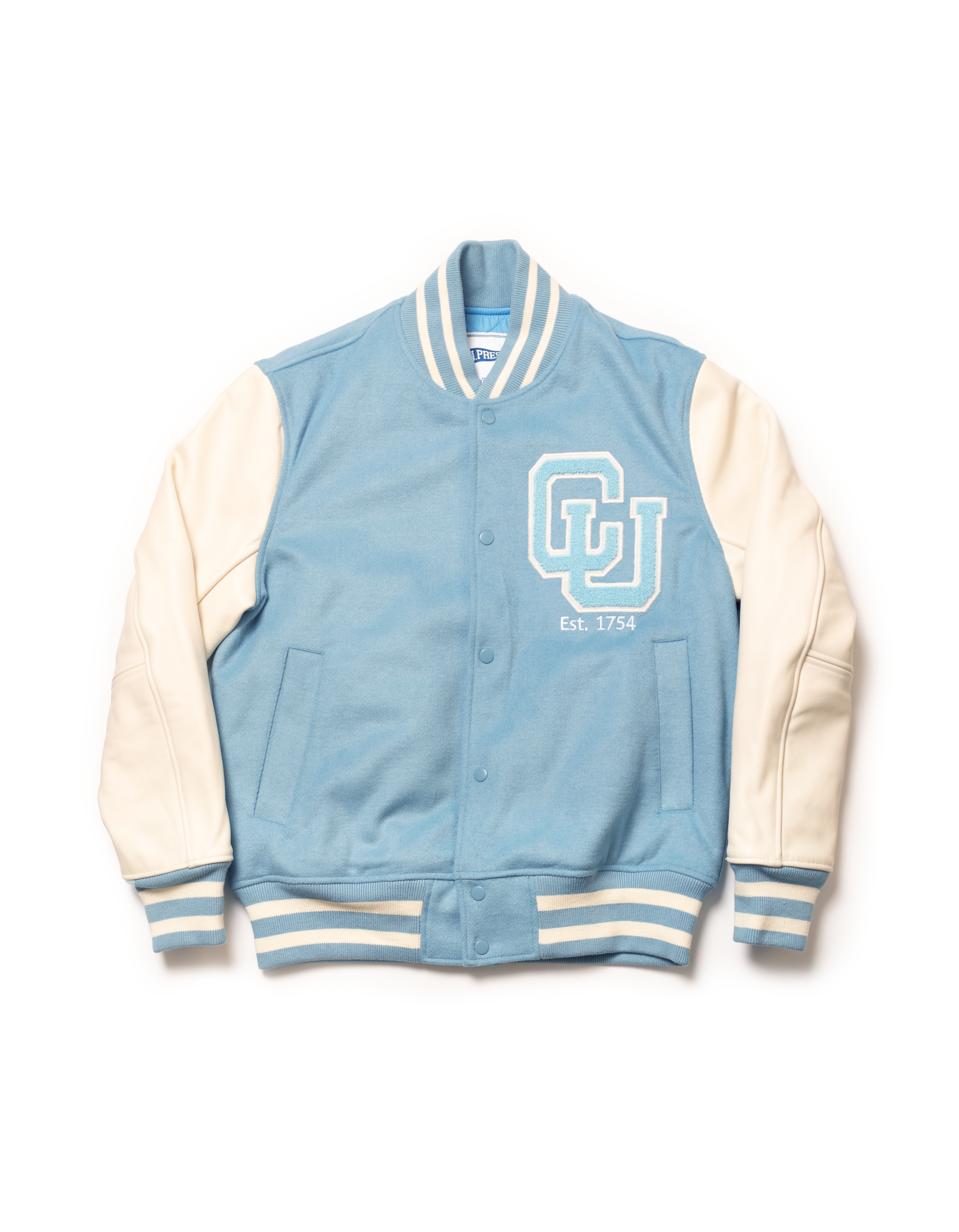 Columbia Varsity Jacket Light Blue Pennant Label J. Press