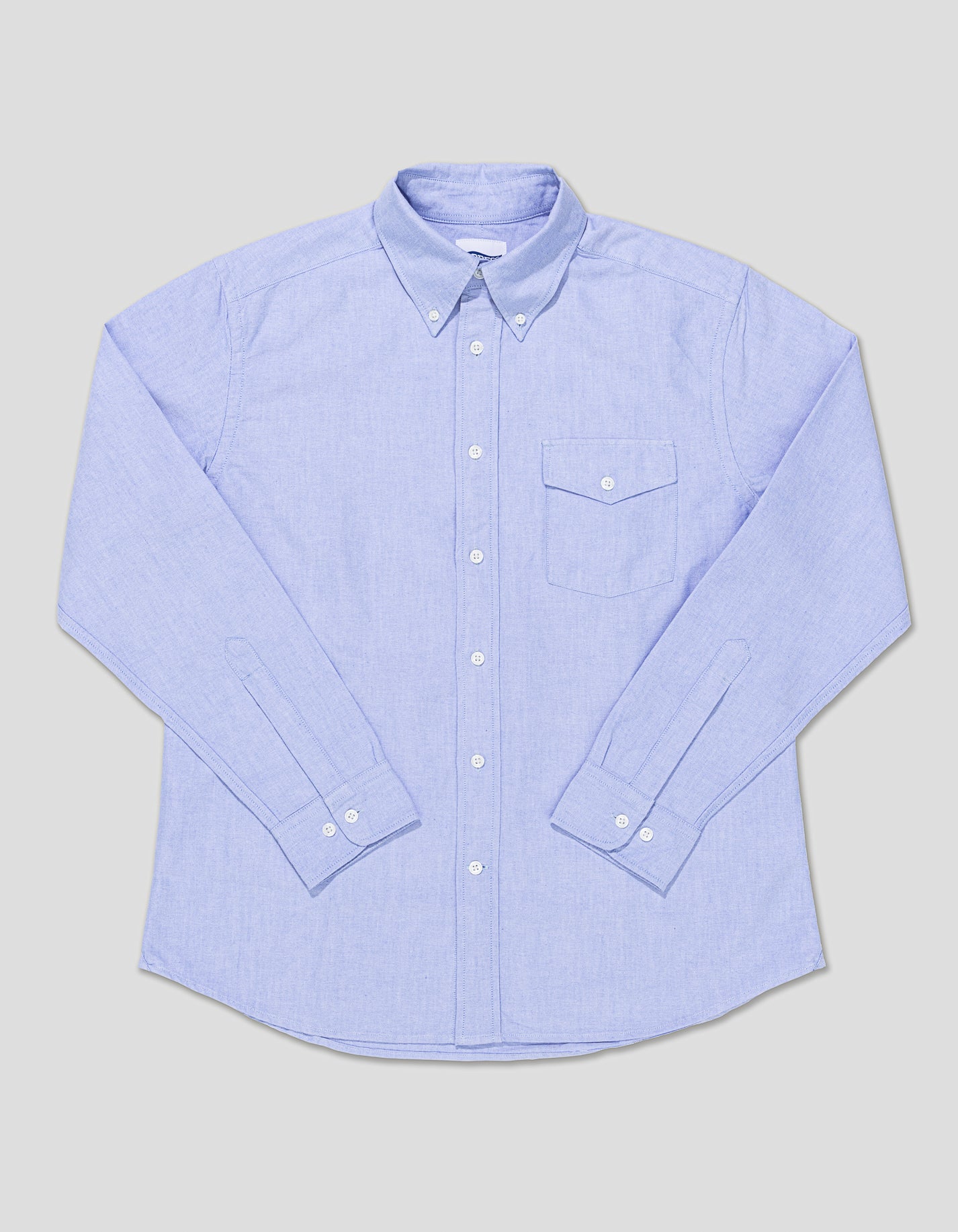 TRIM FIT BUTTON DOWN OXFORD SHIRT - BLUE