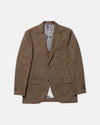 Brown & Olive Herringbone Wool Sport Coat - Trim Fit