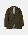 Olive & Blue Donegal Tweed Wool Sport Coat - Trim Fit