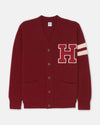Harvard Varsity-Style Cotton Cardigan - Trim Fit