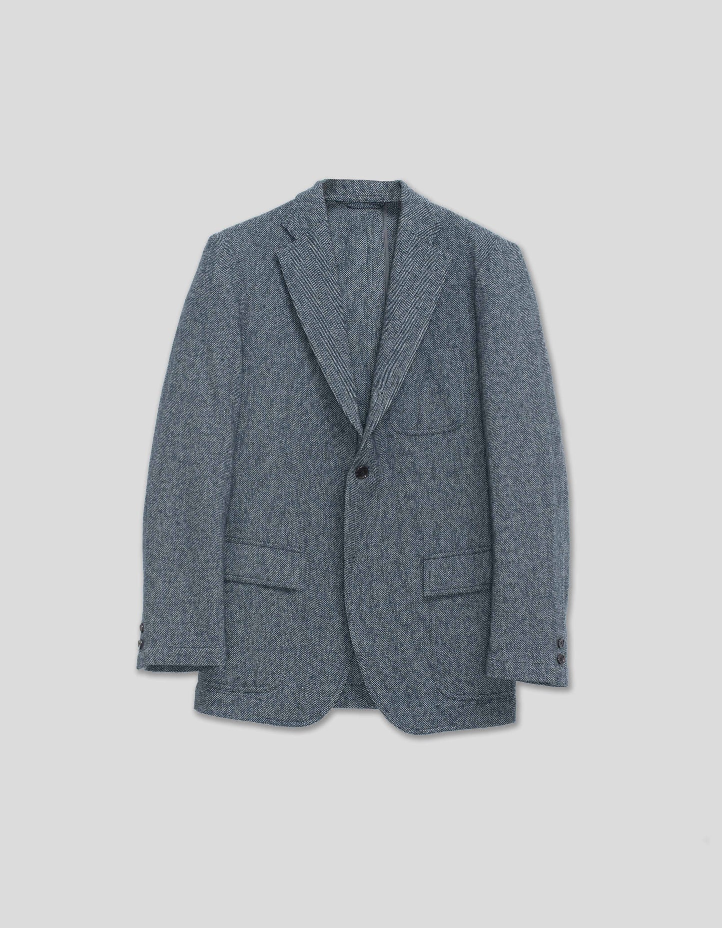 GREY HERRINGBONE SUMMER TWEED SPORT COAT