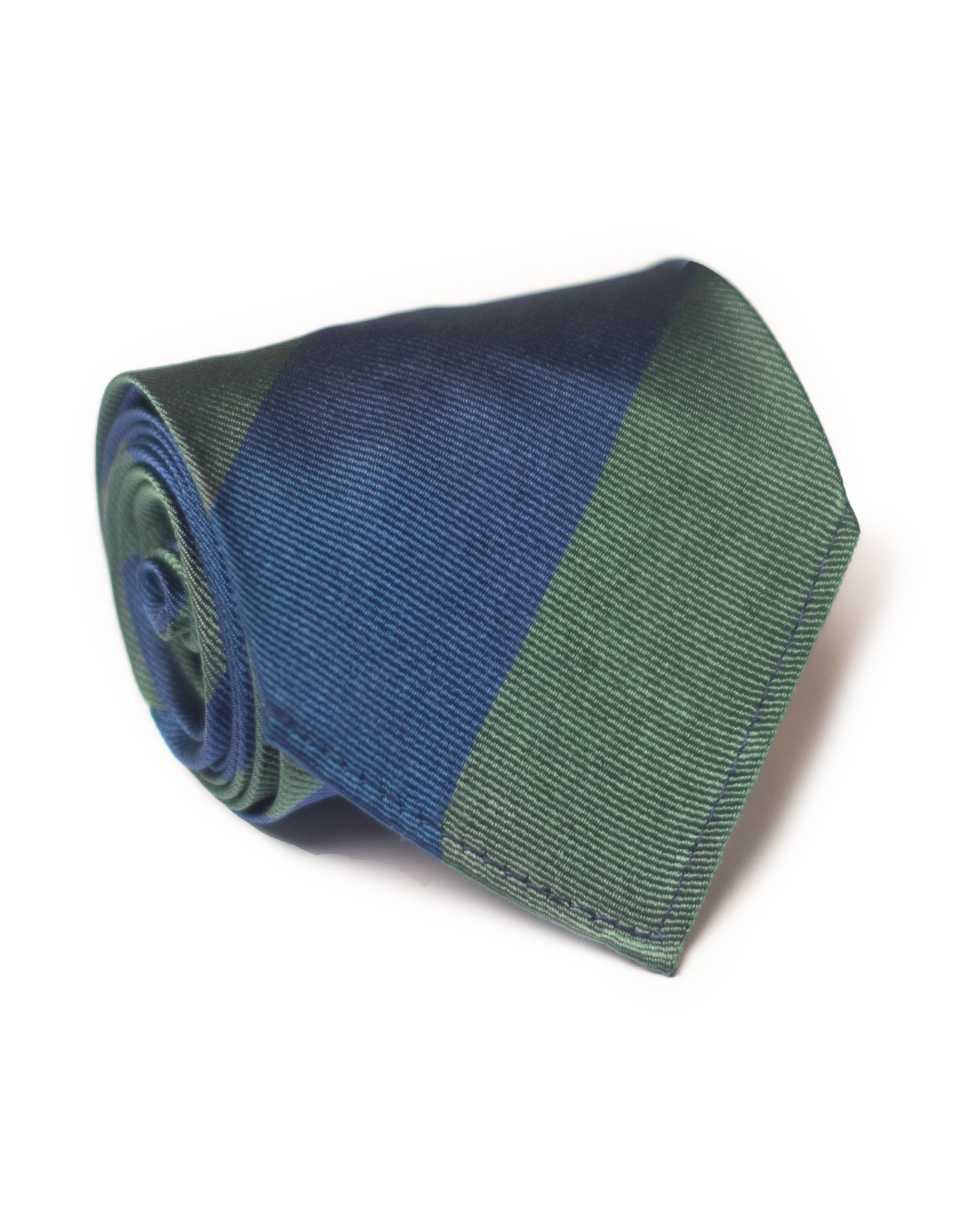 Guard Stripe Unlined Tie - Navy/Green | J.PRESS - Pennant Label – J. PRESS