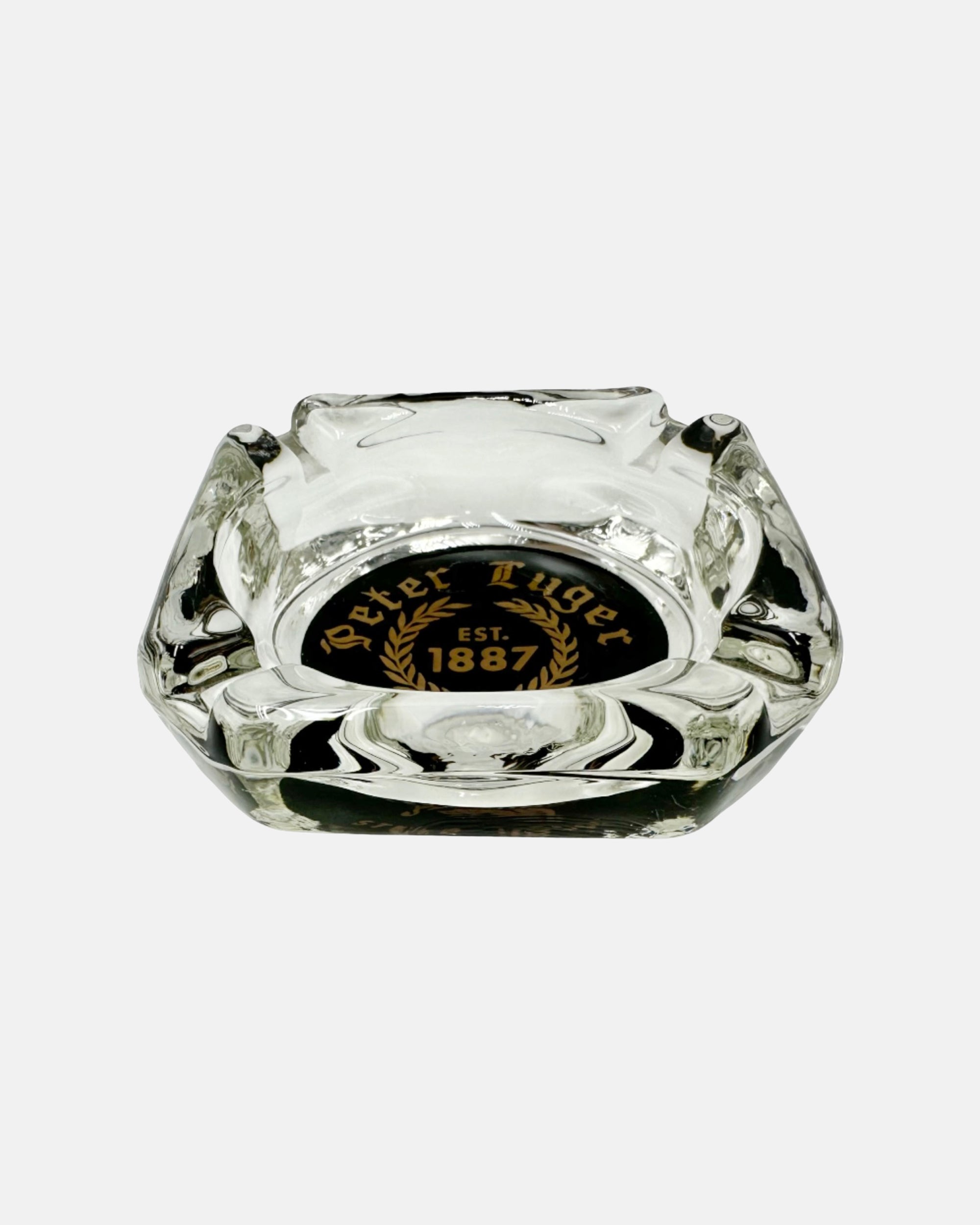 Vintage Peter Luger NYC Steakhouse Glass Ashtray