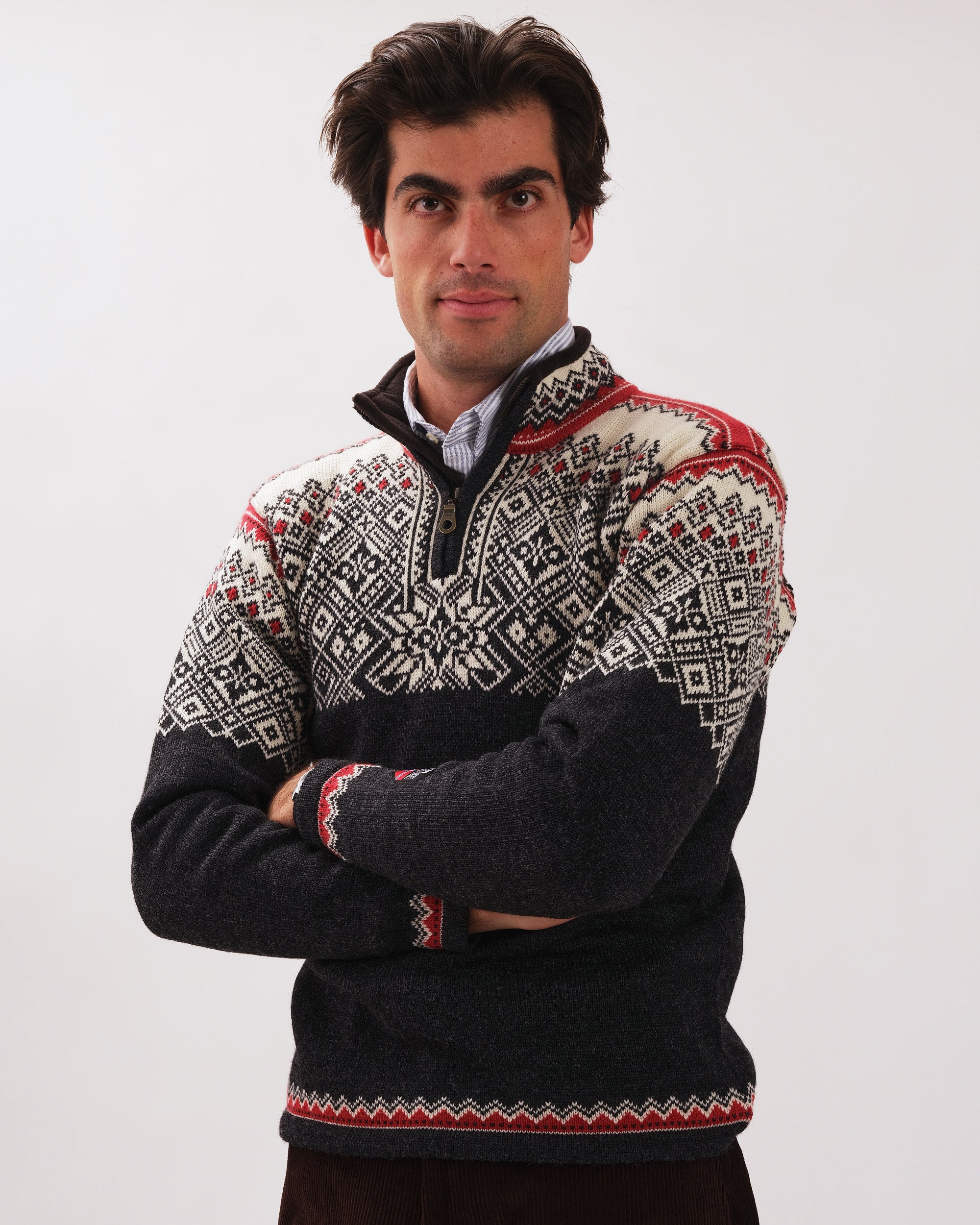 Made-in-Norway Quarter-zip Alpine Sweater - Classic Fit