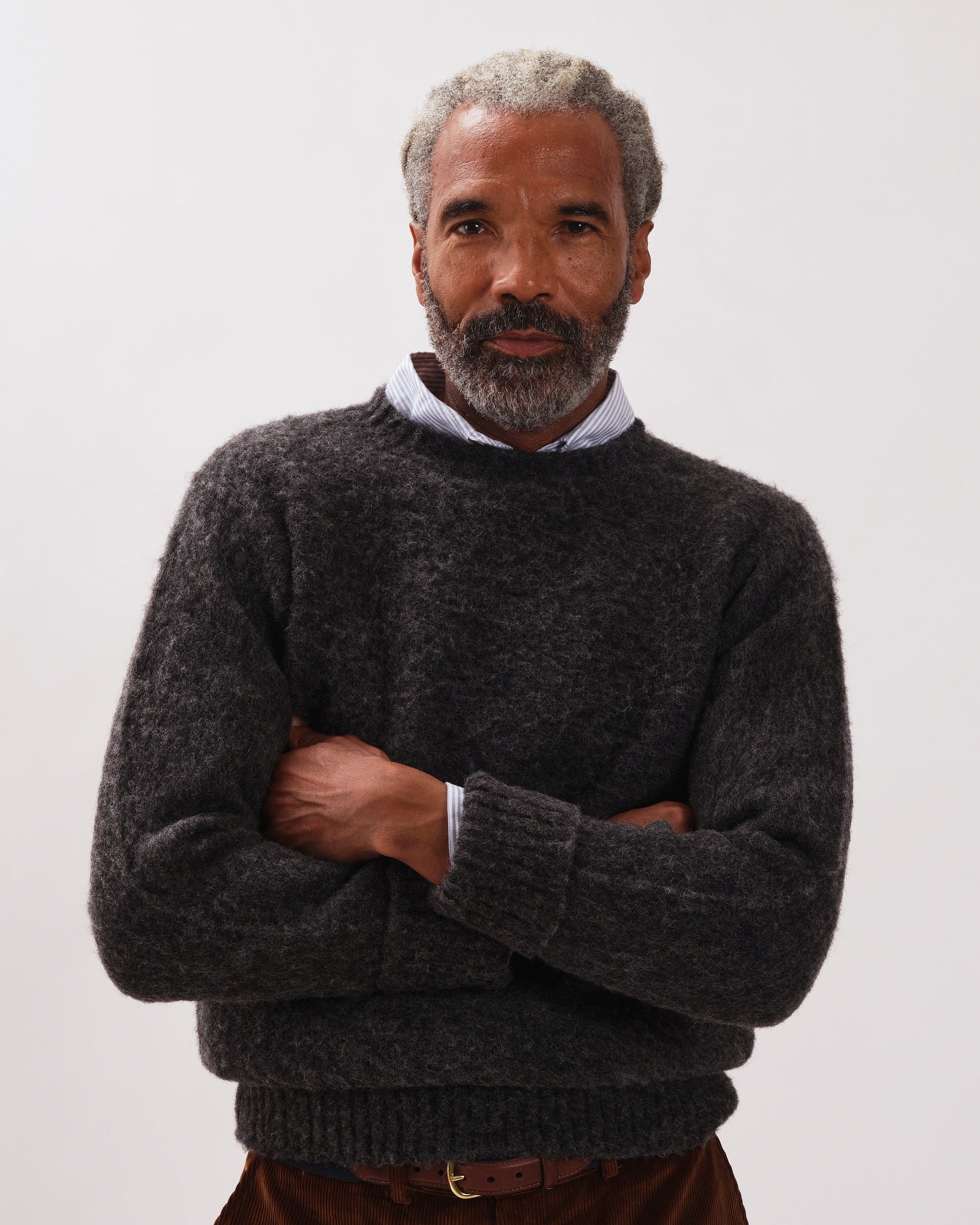 美品　J.PRESS ShaggyDogSWEATER シャギー ドッグセーター Shaggy Dog Sweater Grey - Classic Fit | Men's Sweaters - J