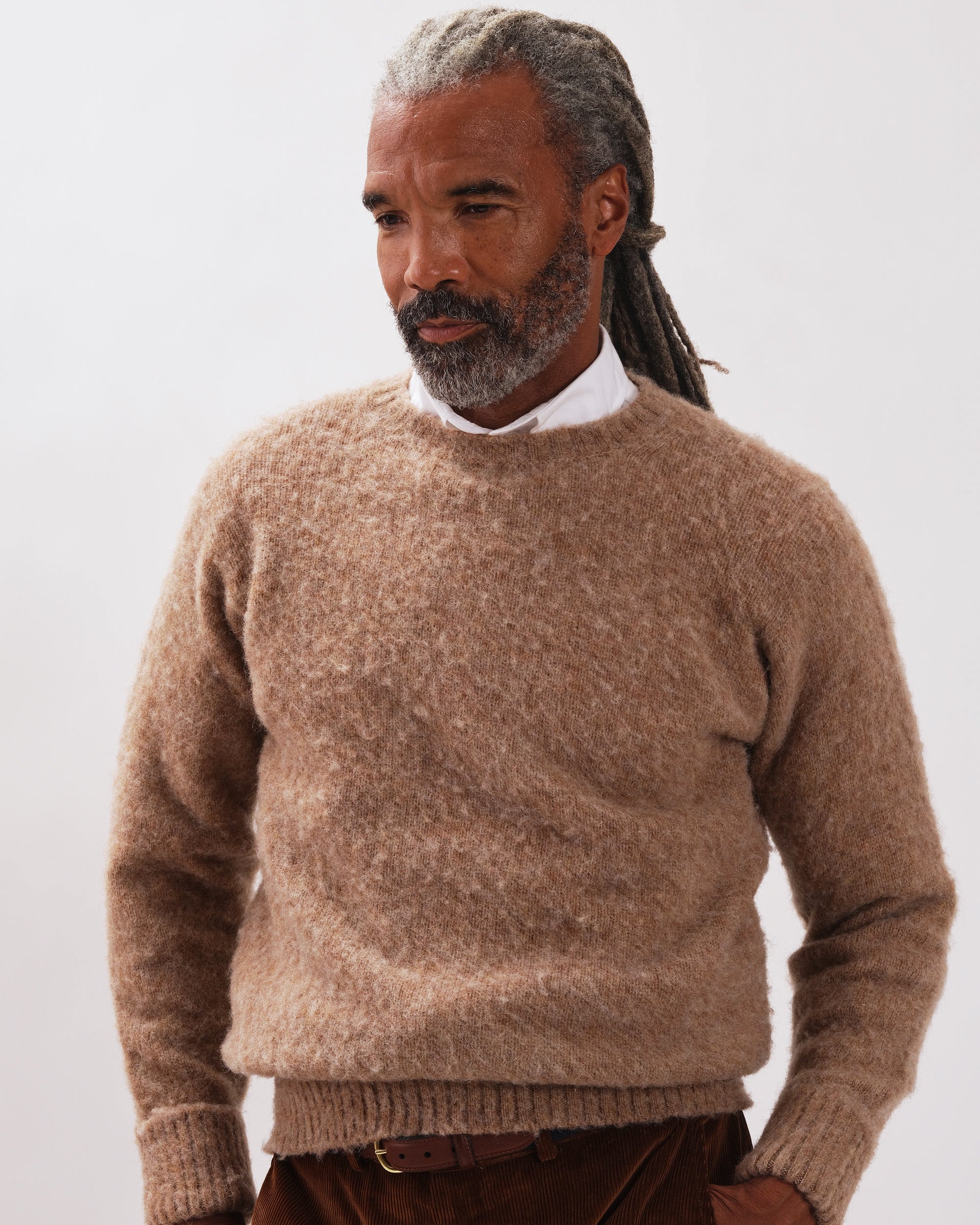 美品　J.PRESS ShaggyDogSWEATER シャギー ドッグセーター Shaggy Dog Sweater Tan - Classic Fit | Men's Sweaters - J. Press