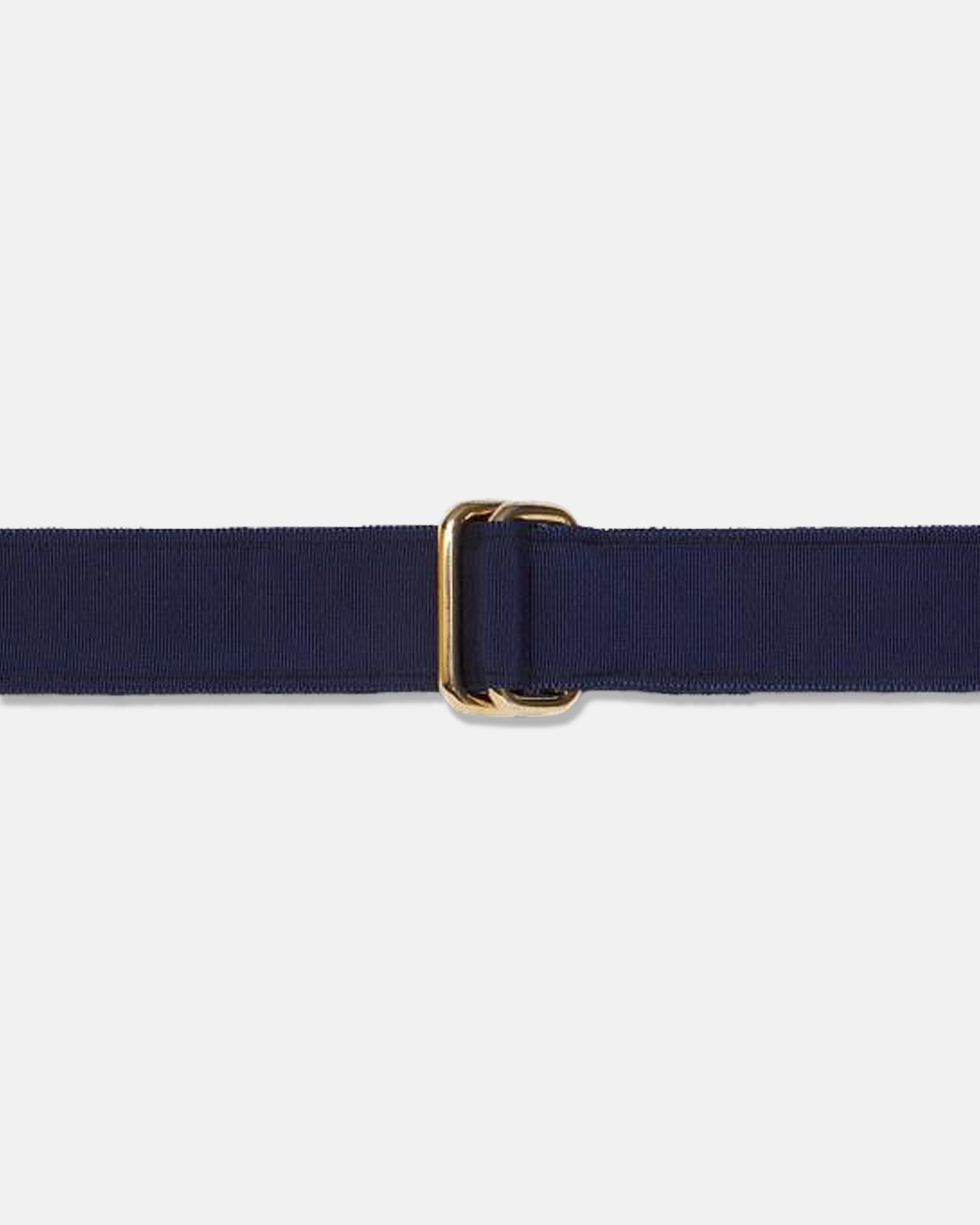 Ribbon Belt - Navy | Men's Belts - J. Press Belts