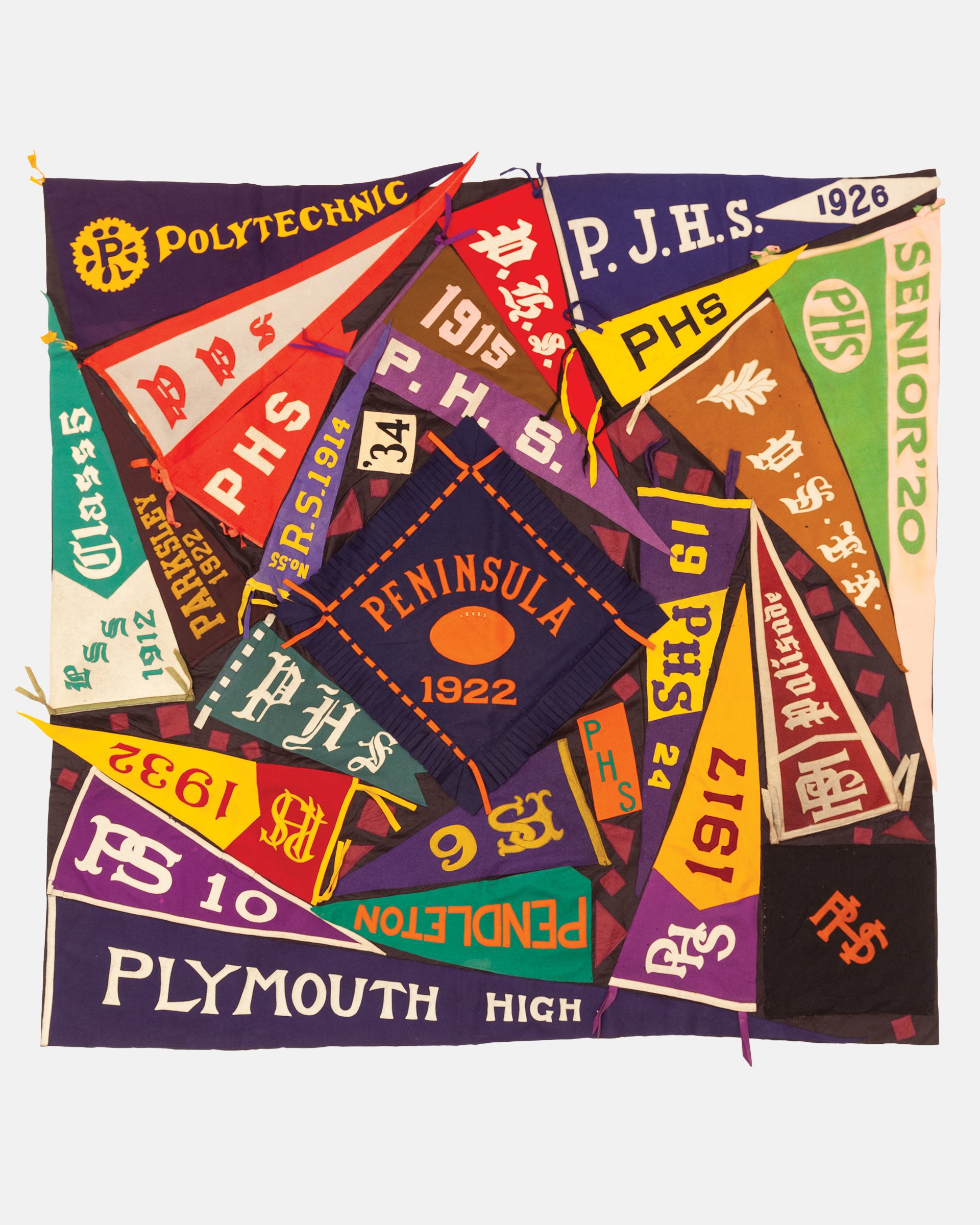 Vintage Pennant Quilt - Schools #15