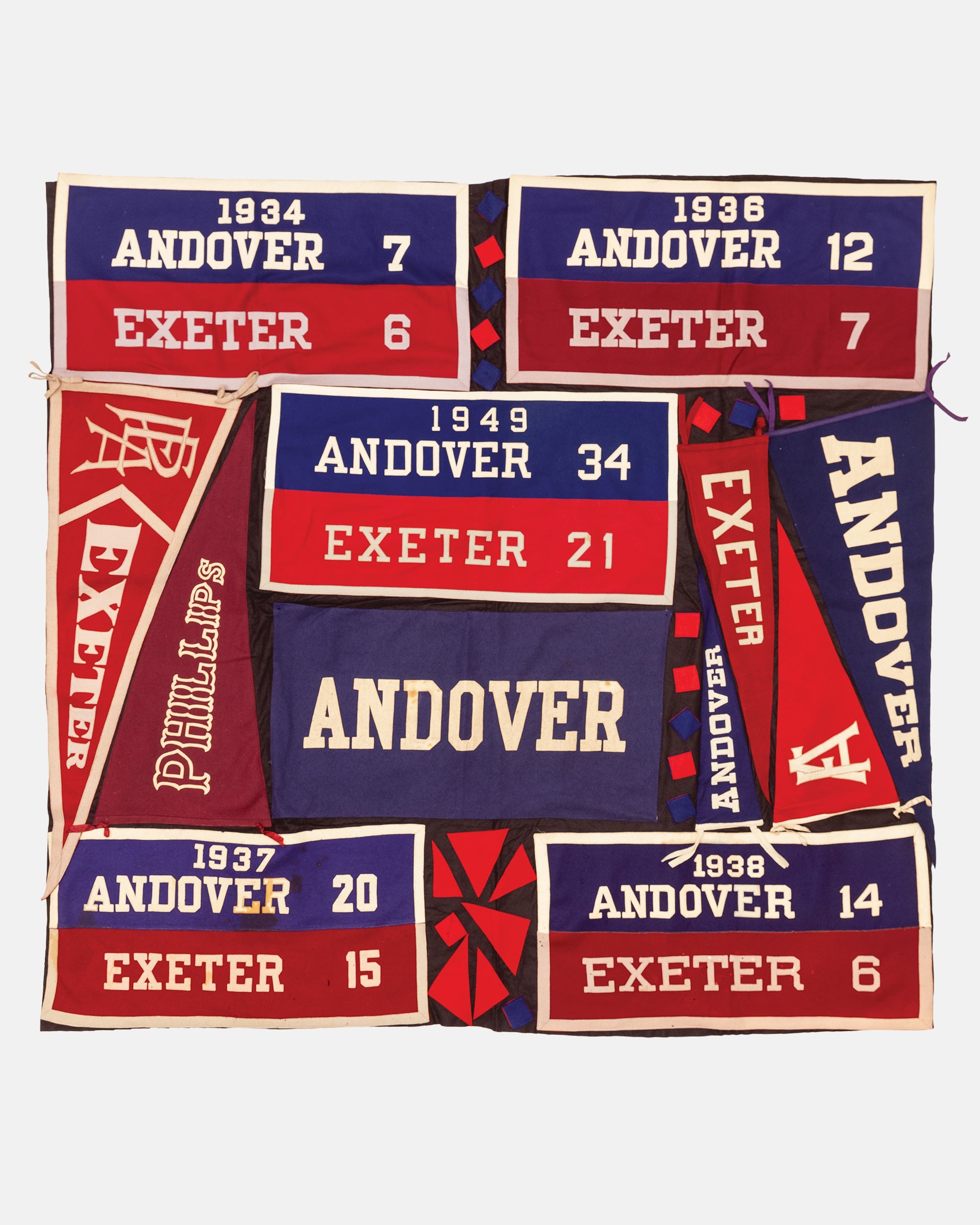 Vintage Pennant Quilt - Schools #22