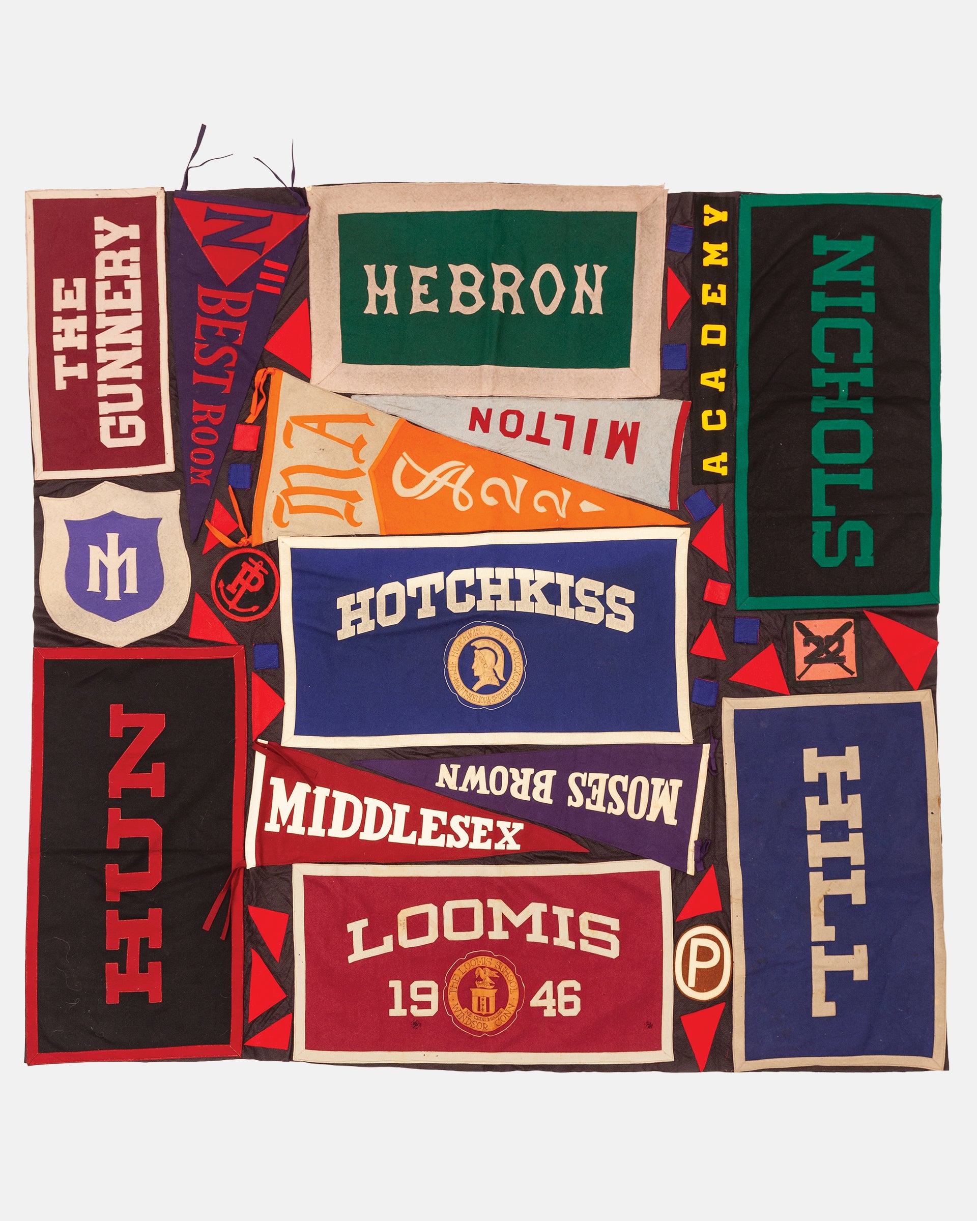 Vintage Pennant Quilt - Schools #25