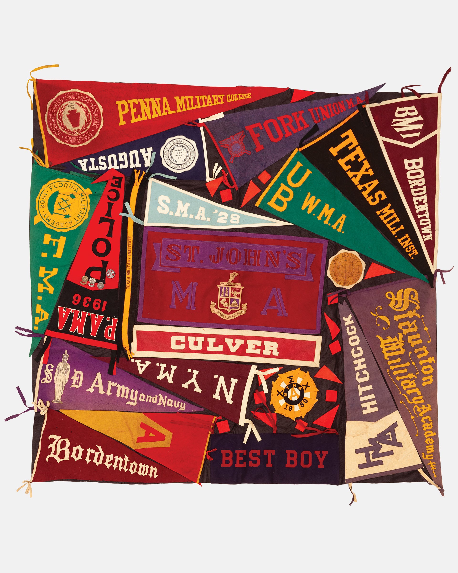 Vintage Pennant Quilt - Schools #35