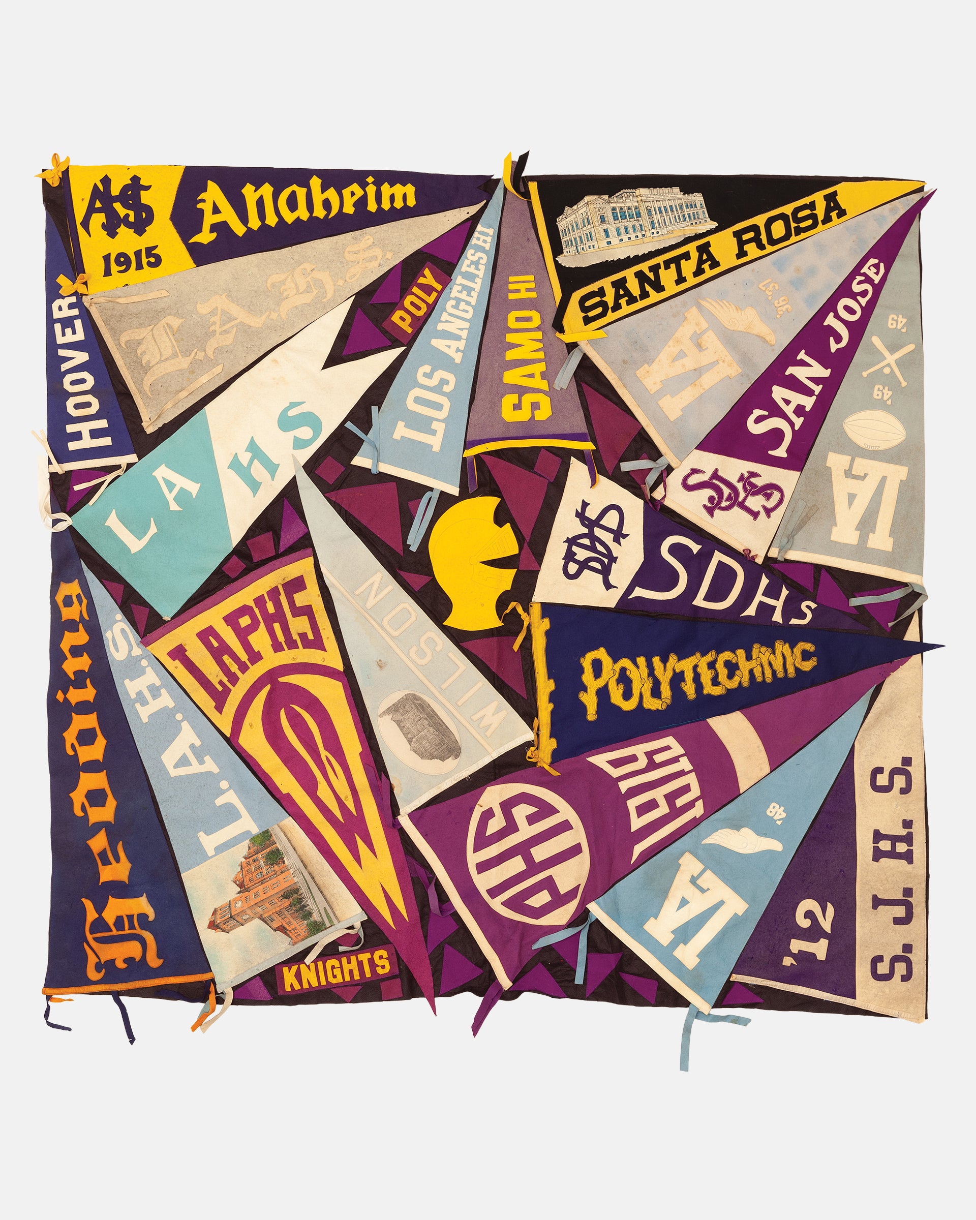 Vintage Pennant Quilt - Schools #39
