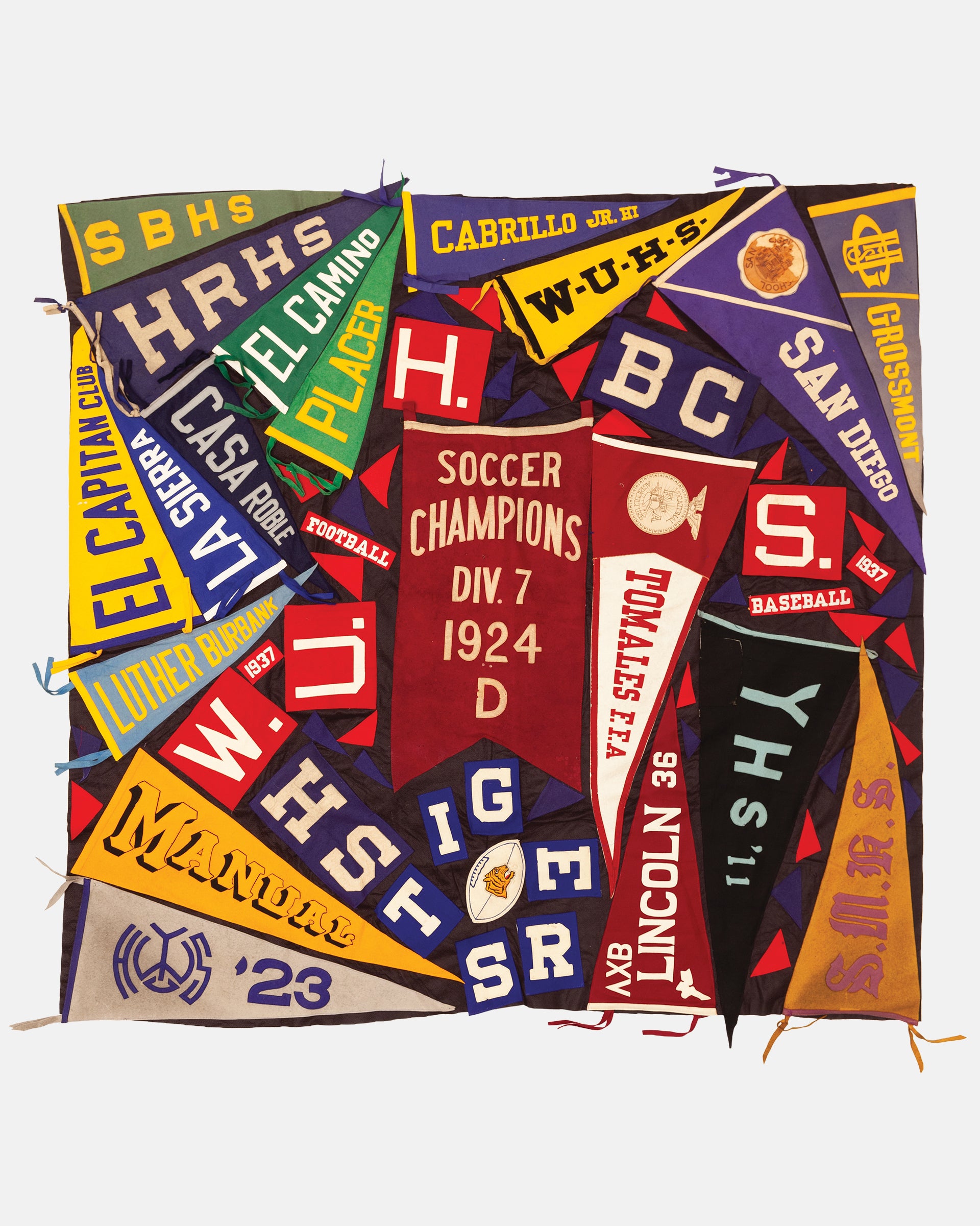Vintage Pennant Quilt - Schools #42