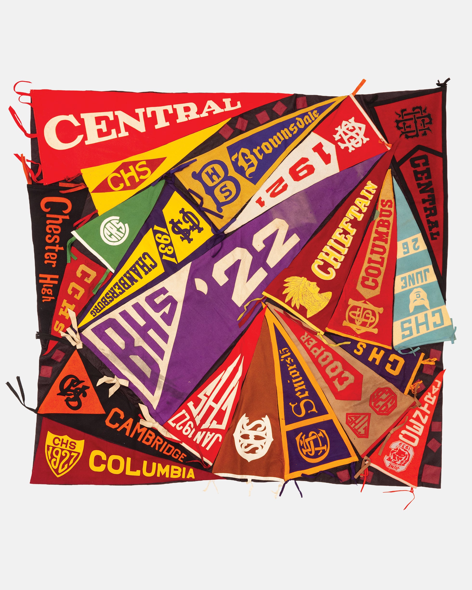 Vintage Pennant Quilt - Schools #4