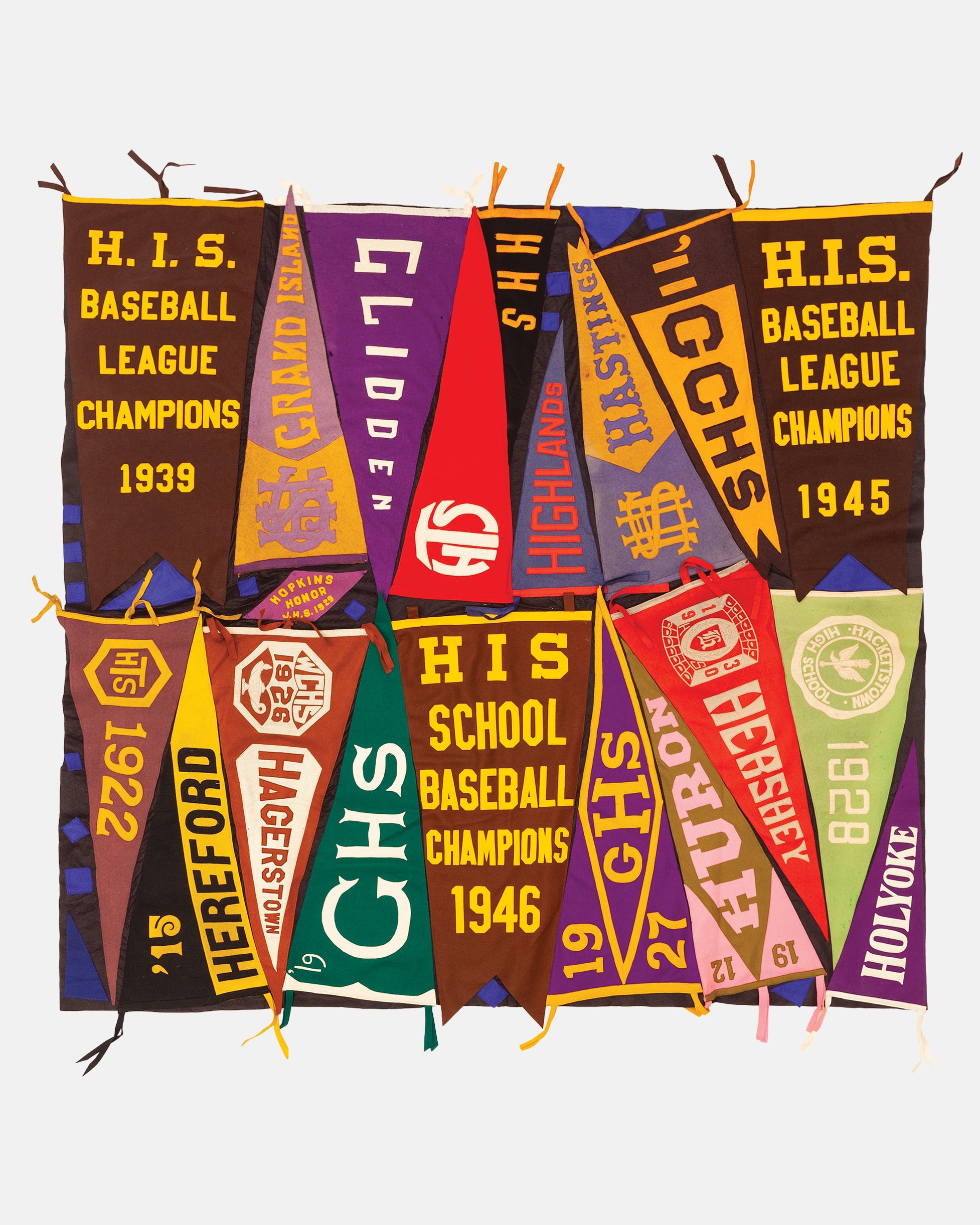 Vintage Pennant Quilt - Schools #8