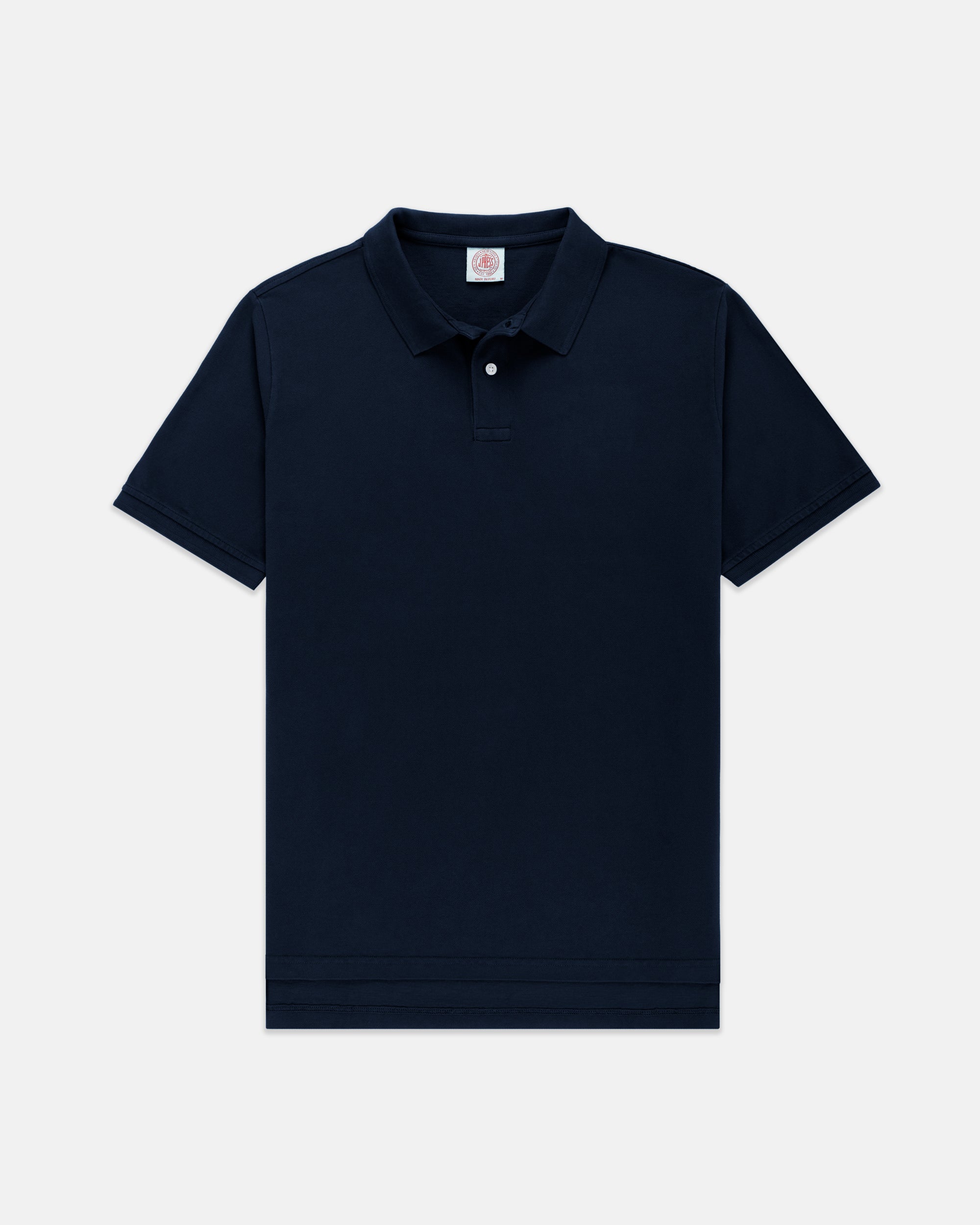 Navy Cotton Pique Polo