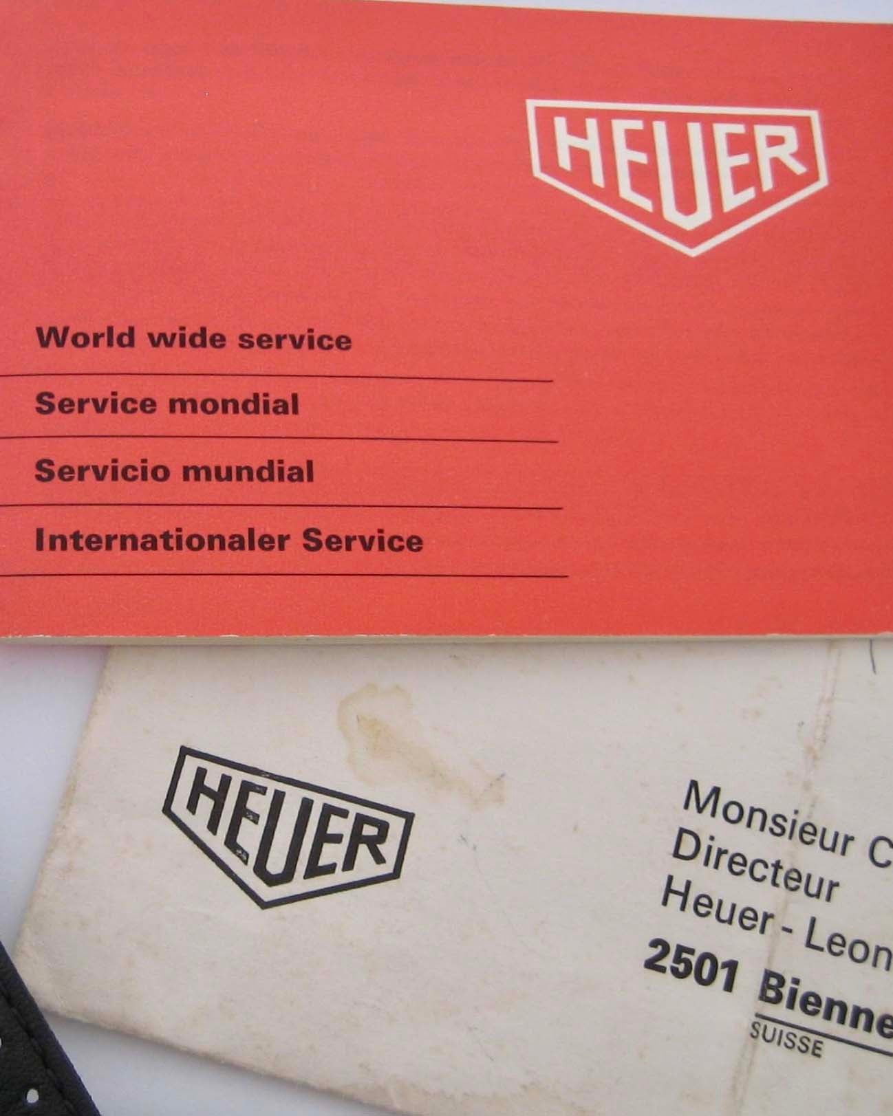 Heuer Autavia Reference 2446C Unpolished with Service Booklet