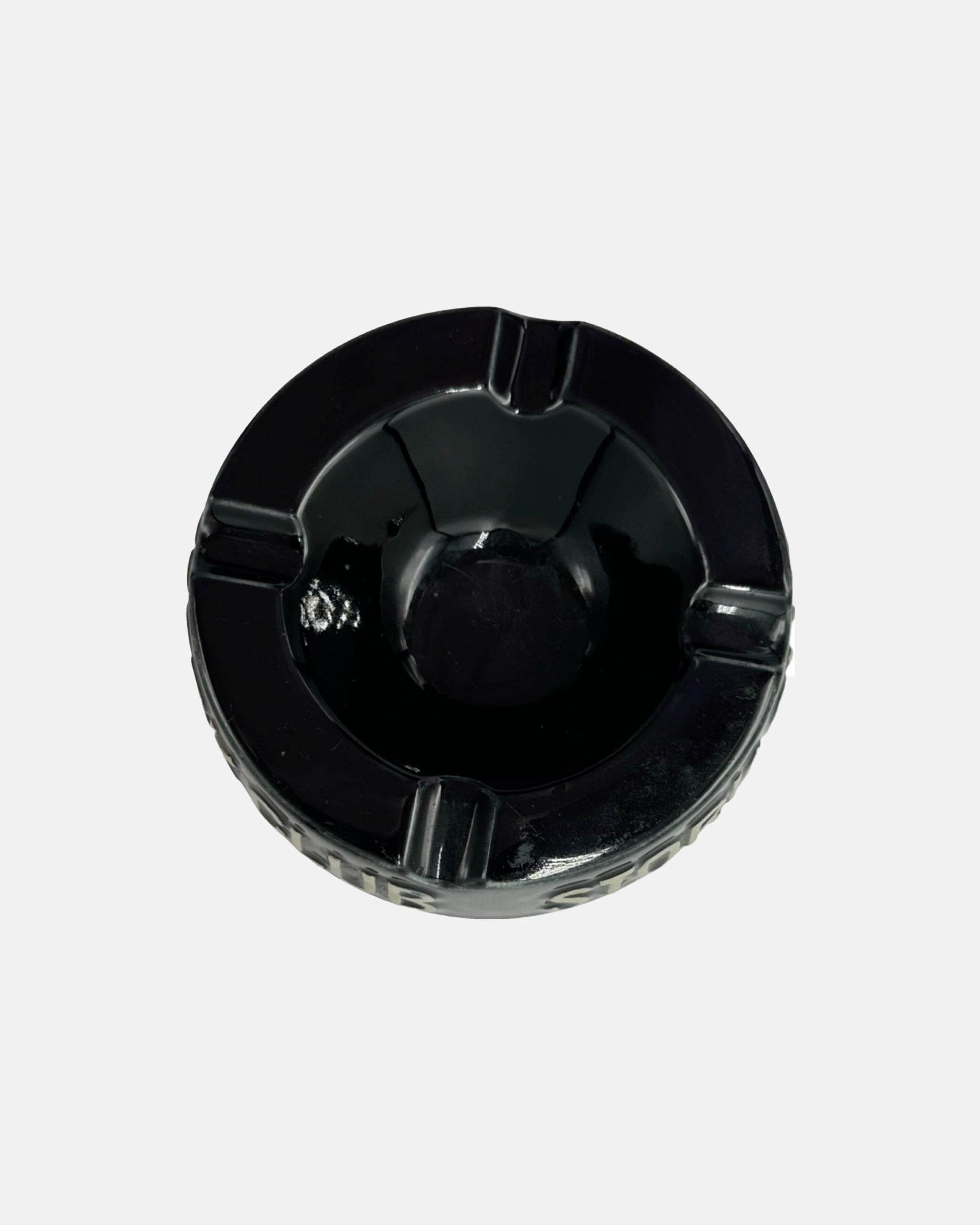 Vintage The Stork Club NYC Nightclub Black Ceramic Ashtray