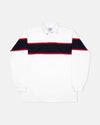 Made-in-USA White Mountain Stripe J. Press Seal Cotton Rugby