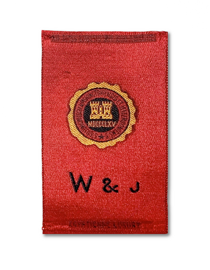 Washington & Jefferson College Red Silk Paperweight