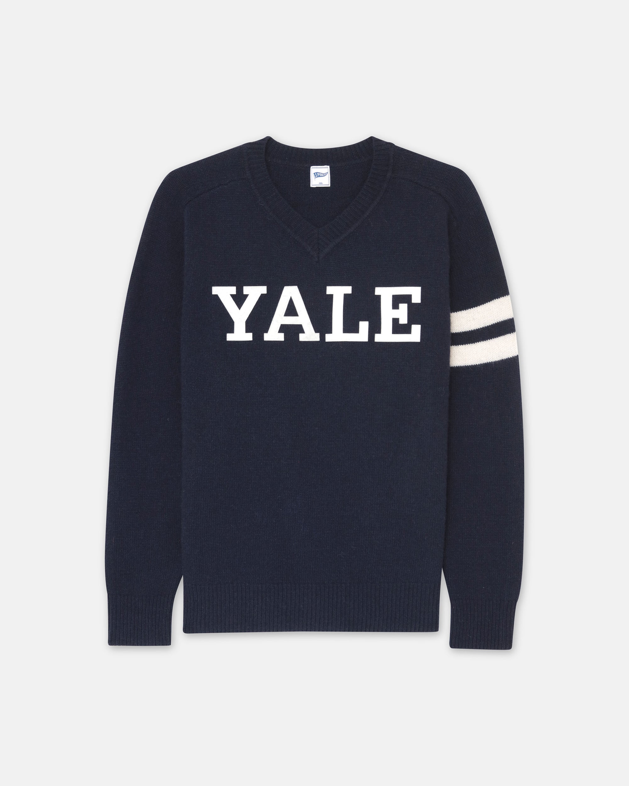Yale Wool Varsity V-Neck Sweater