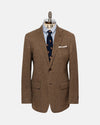 Made-in-USA Brown & Tan Herringbone Lambswool Sport Coat