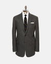 Made-in-USA Solid Grey Fox Flannel Suit