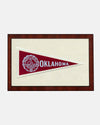University of Oklahoma Framed Vintage Pennant