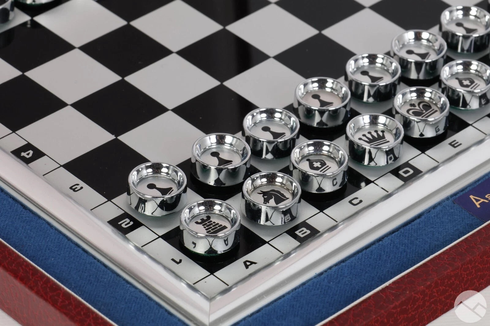 Asprey & Co London Magnetic Chess Set In Case 1980 Trustees Duke Edinburgh Fund