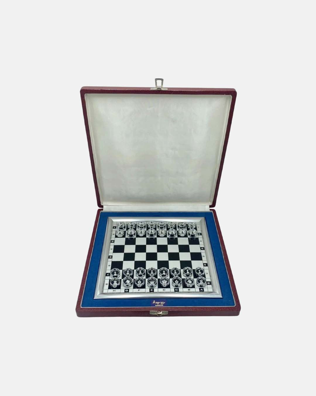 Asprey & Co London Magnetic Chess Set In Case 1980 Trustees Duke Edinburgh Fund