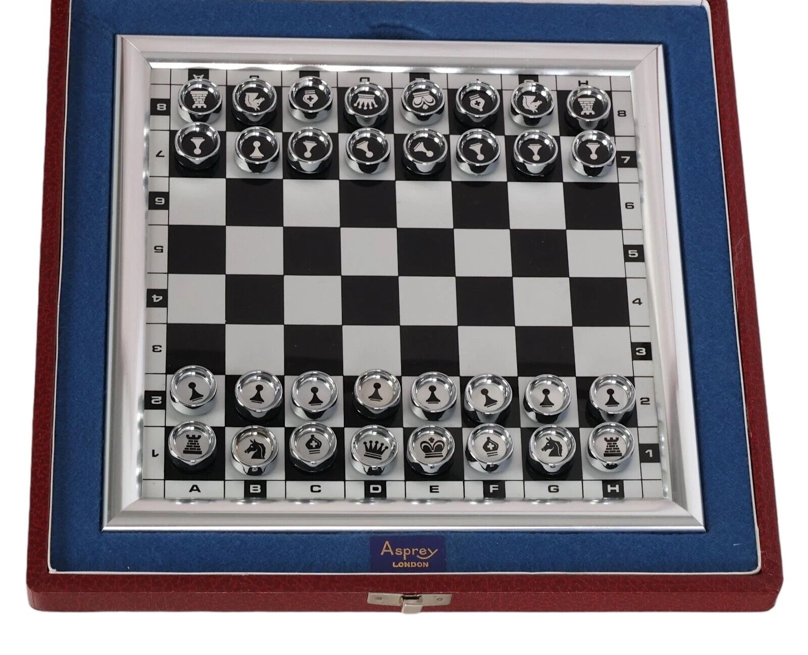 Asprey & Co London Magnetic Chess Set In Case 1980 Trustees Duke Edinburgh Fund