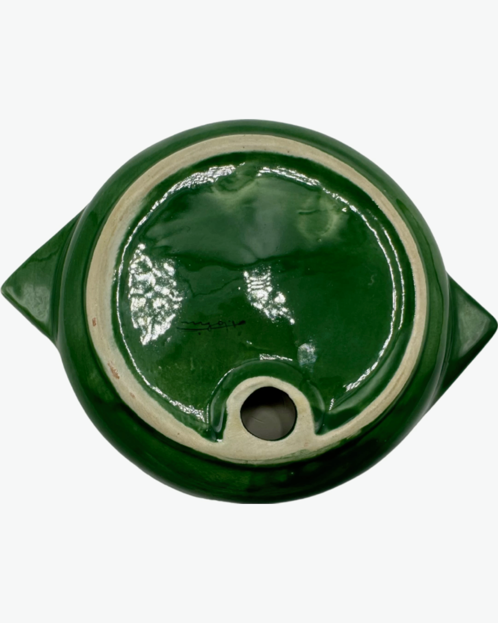 Vintage Harry's Bar Venezia Italy Green Ceramic Ashtray Catchall Dish