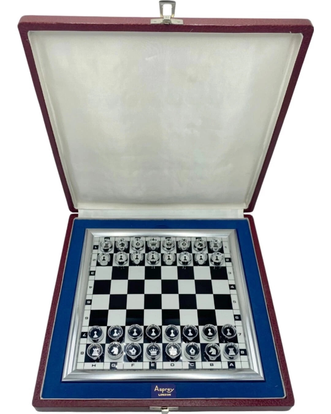Asprey & Co London Magnetic Chess Set In Case 1980 Trustees Duke Edinburgh Fund