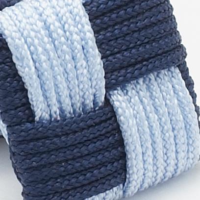 Silk Knots Square Navy Sky Blue