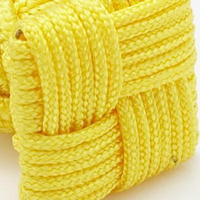 Silk Knots Square Yellow