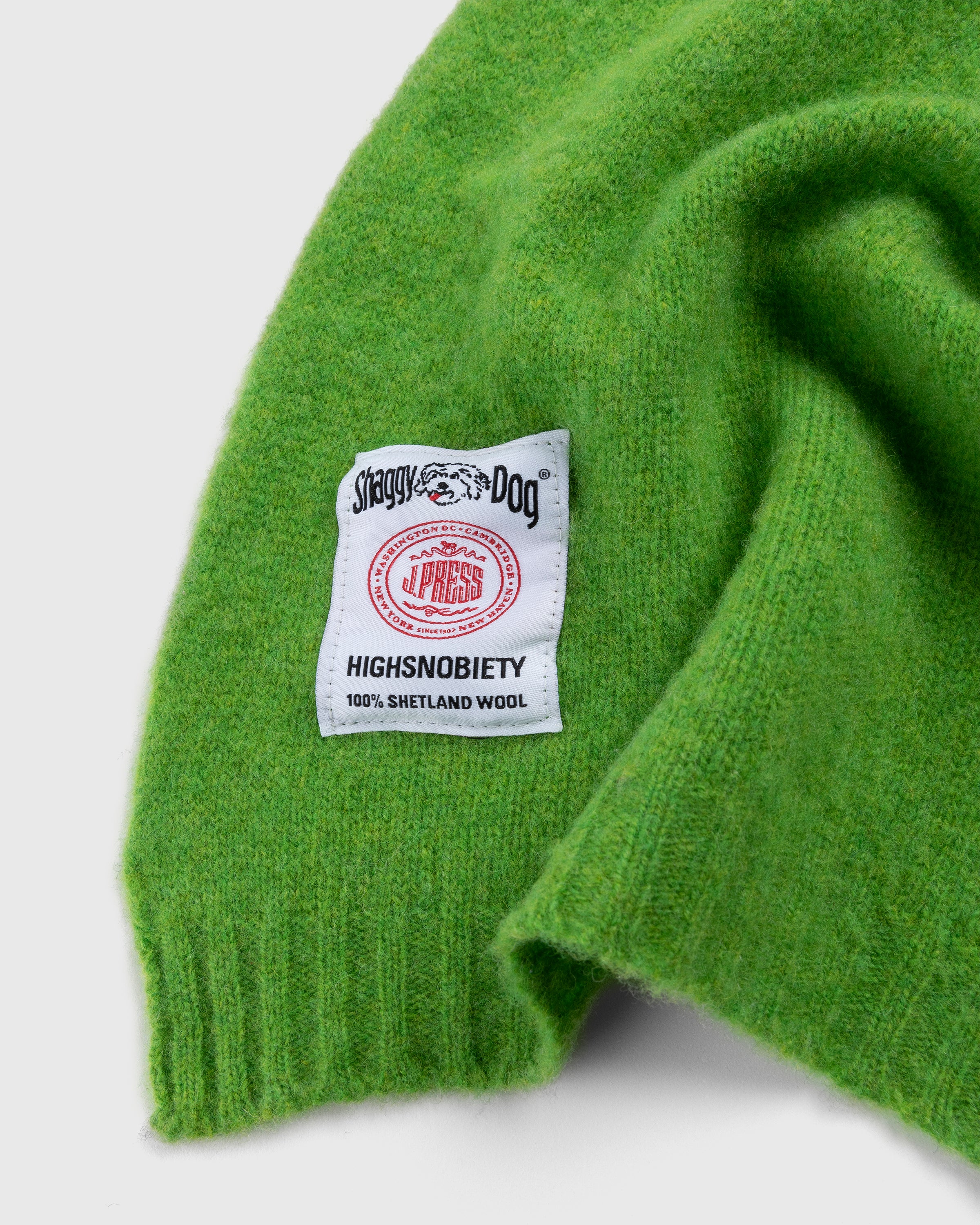 J. PRESS X HIGHSNOBIETY SHAGGY DOG MUFFLER - GREEN