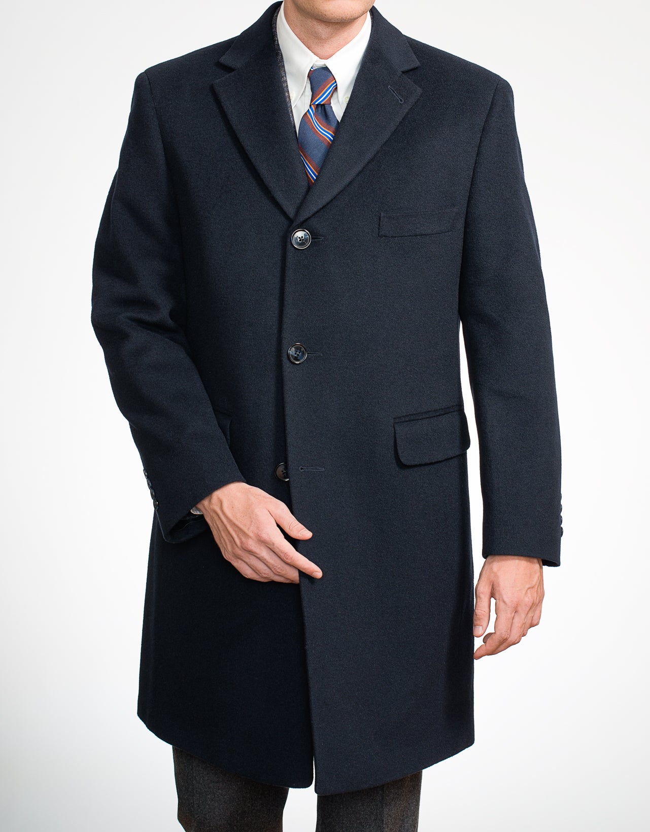 Navy Wool Top Coat | Men's Sportcoats & Dress Clothes - J. Press