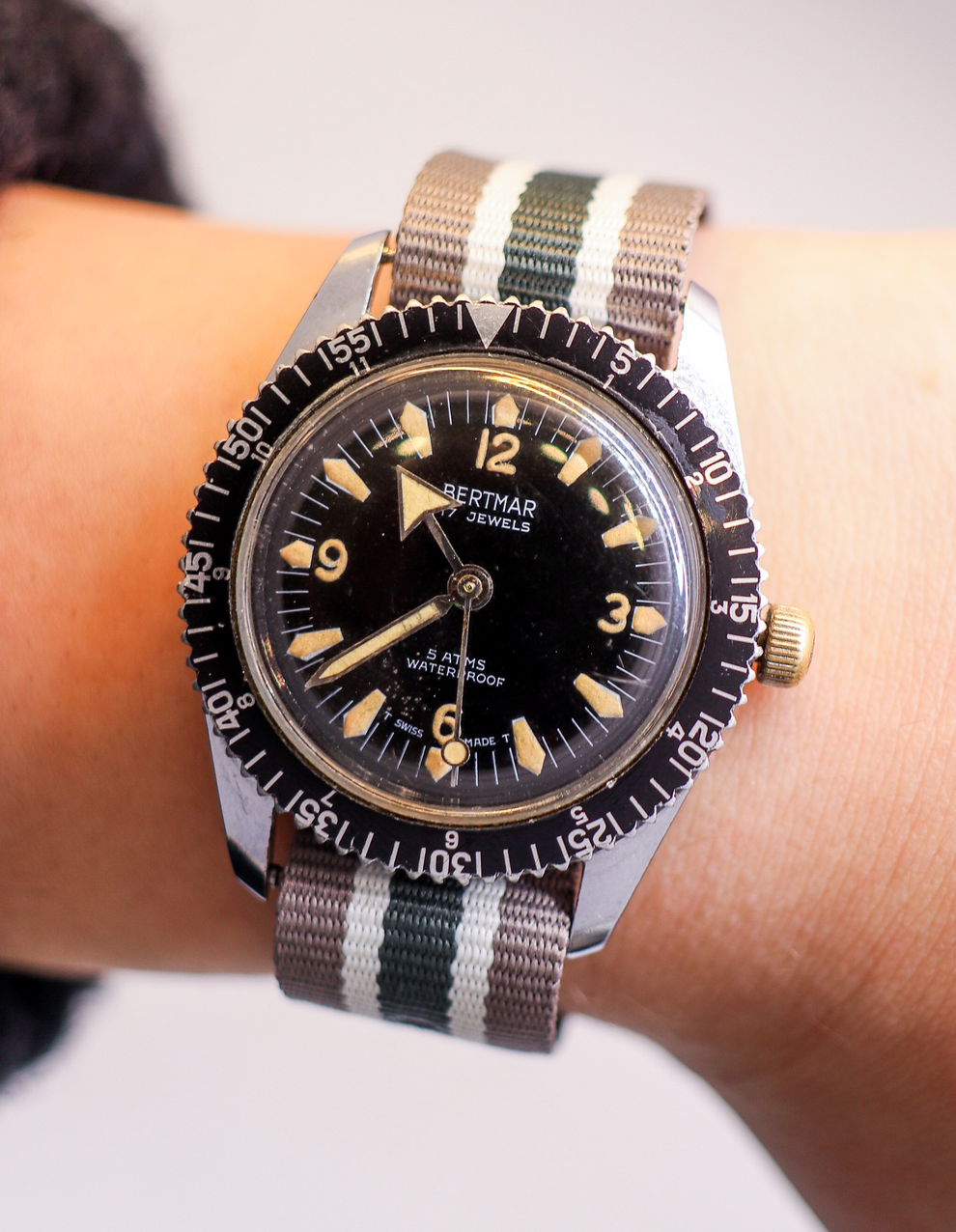 1970 s Bertmar Dive Watch J. PRESS