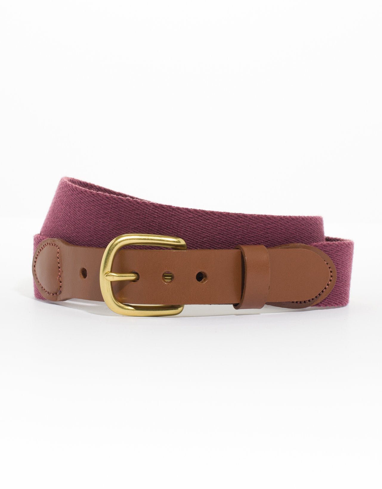 SURCINGLE BELT - MAROON - J. PRESS