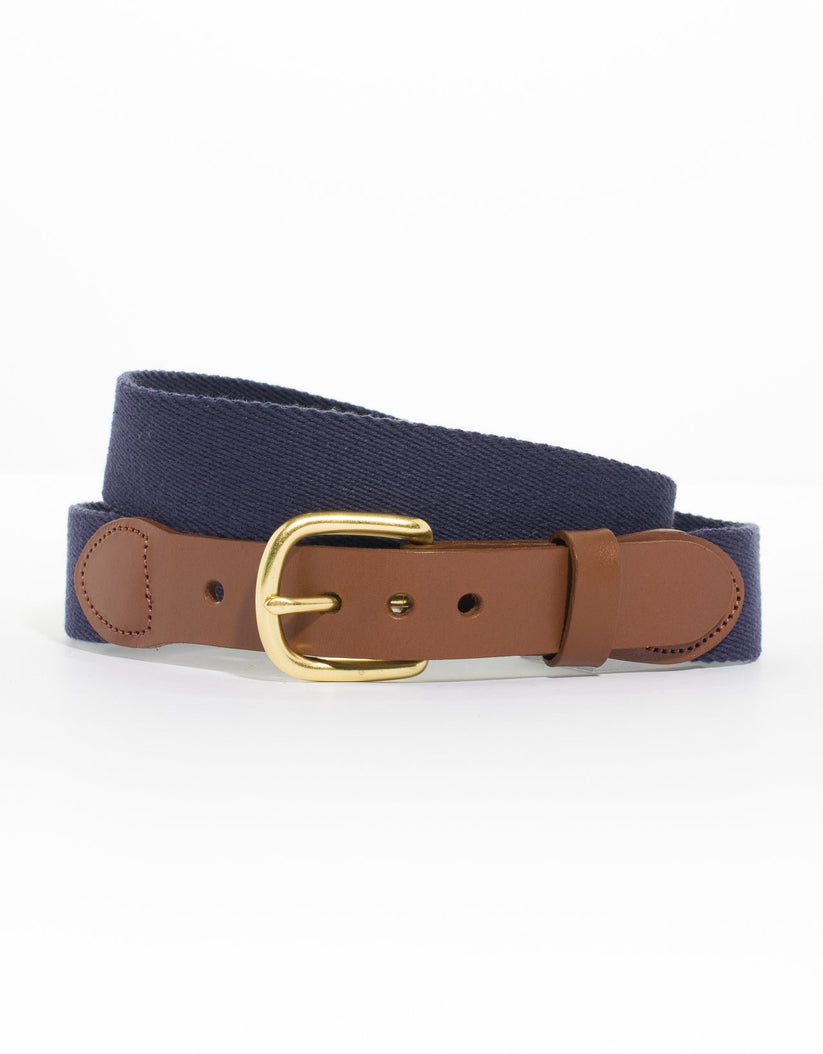 Navy/Red Surcingle Belt | Men's Dress Belts - J. Press Belts – J. PRESS