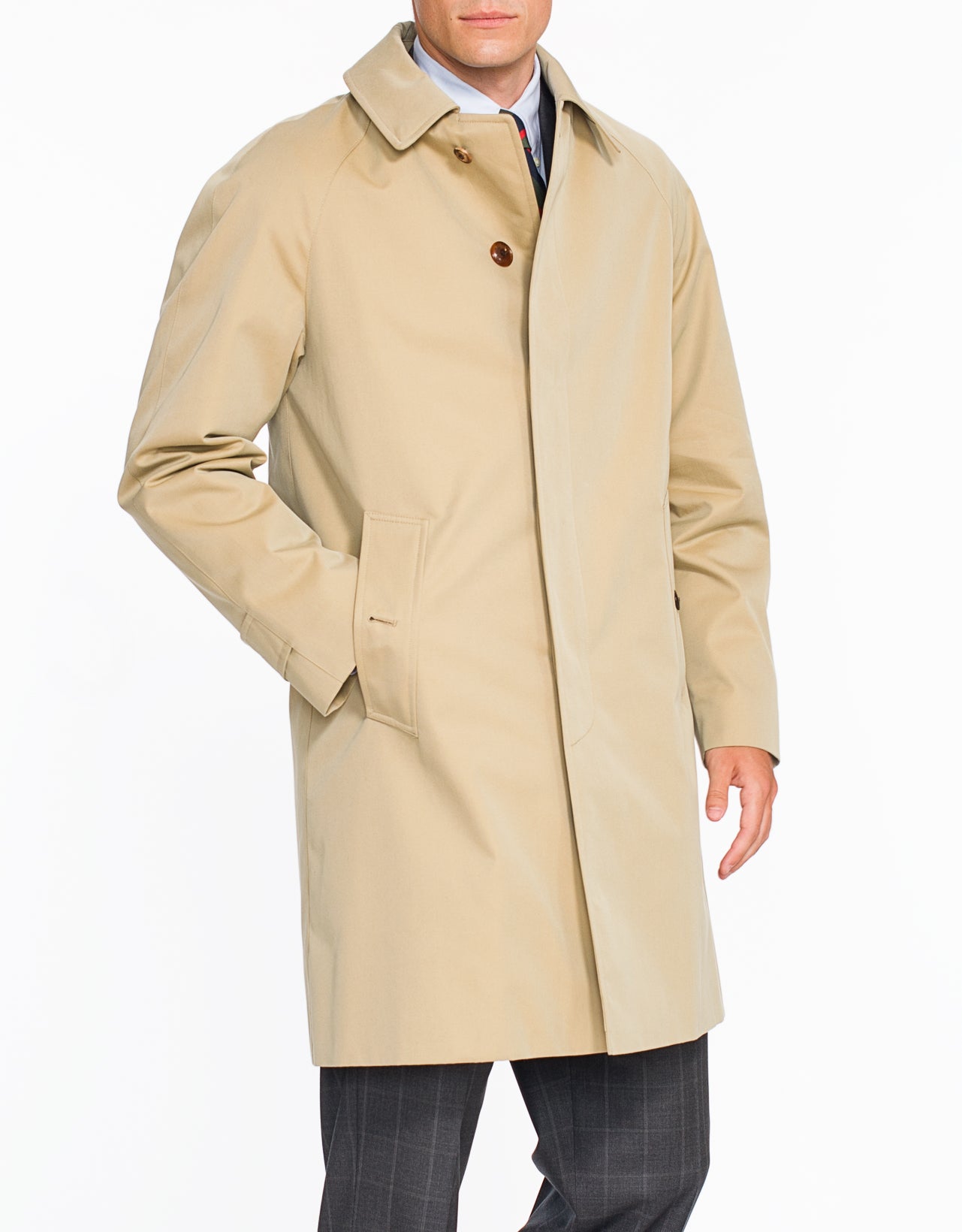 X Grenfell Tan Cotton Raincoat - Short | Men's Sport Coats - J. Press