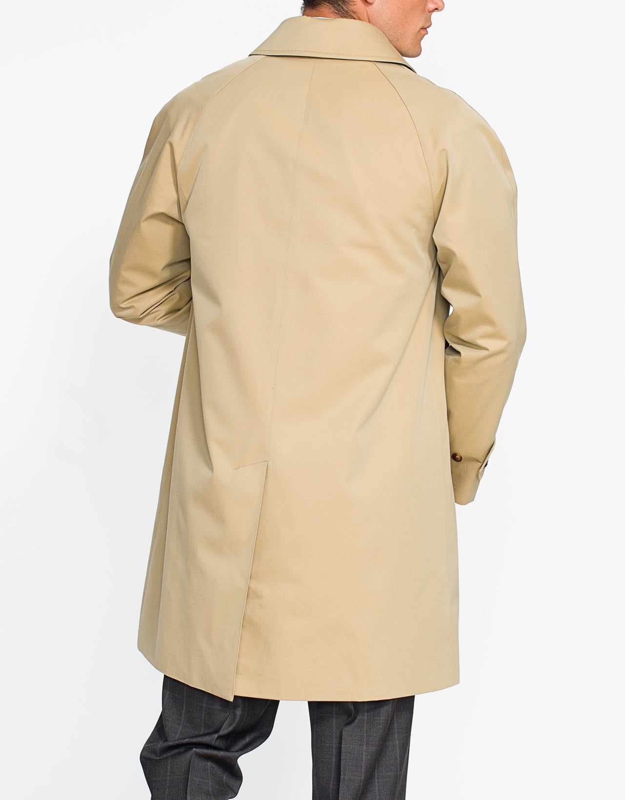 Tan raincoat deals