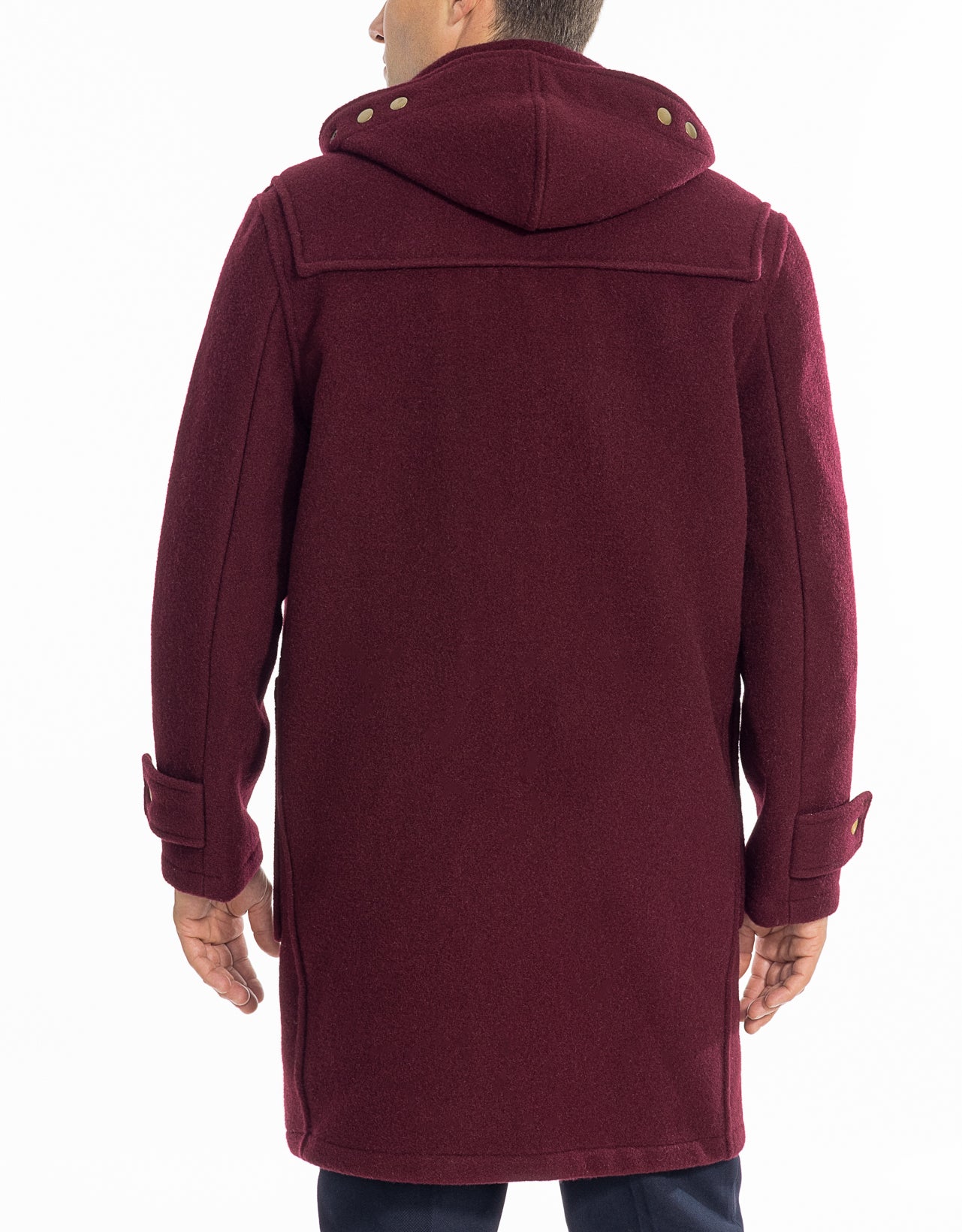 Burgundy on sale duffle coat