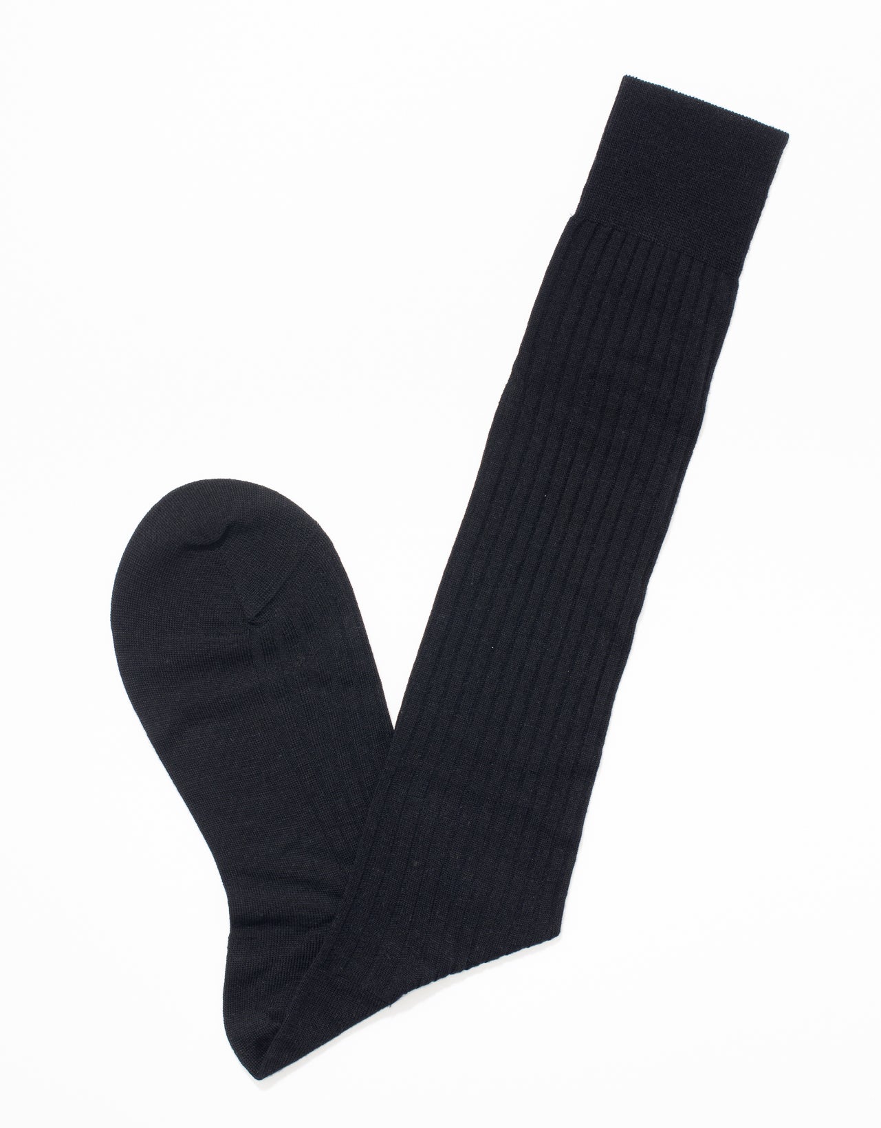 Black Over-Calf Hose Wool Socks | Men's Dress Socks - J. Press – J. PRESS