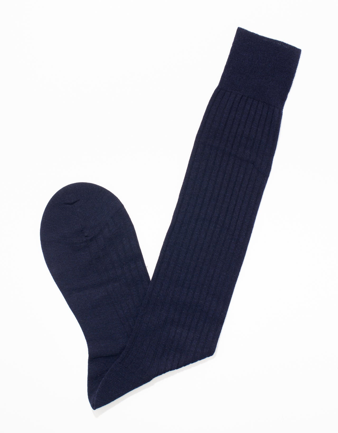 Navy Over-Calf Hose Cotton Socks | Men's Dress Socks - J. Press – J. PRESS