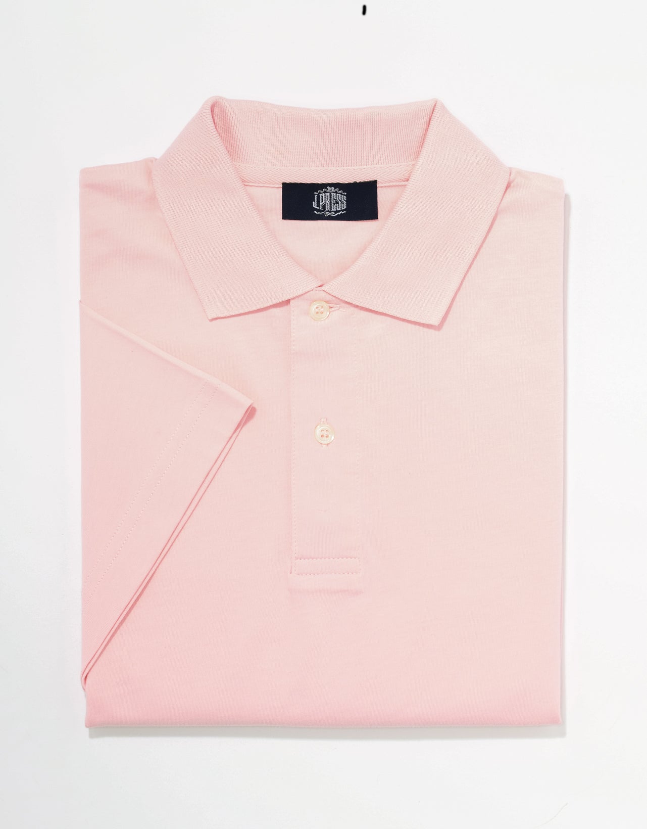 SOLID SHORT SLEEVE POLO SHIRT - PINK