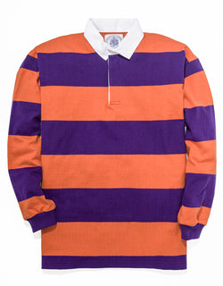 Orange striped rugby shirt Clearance