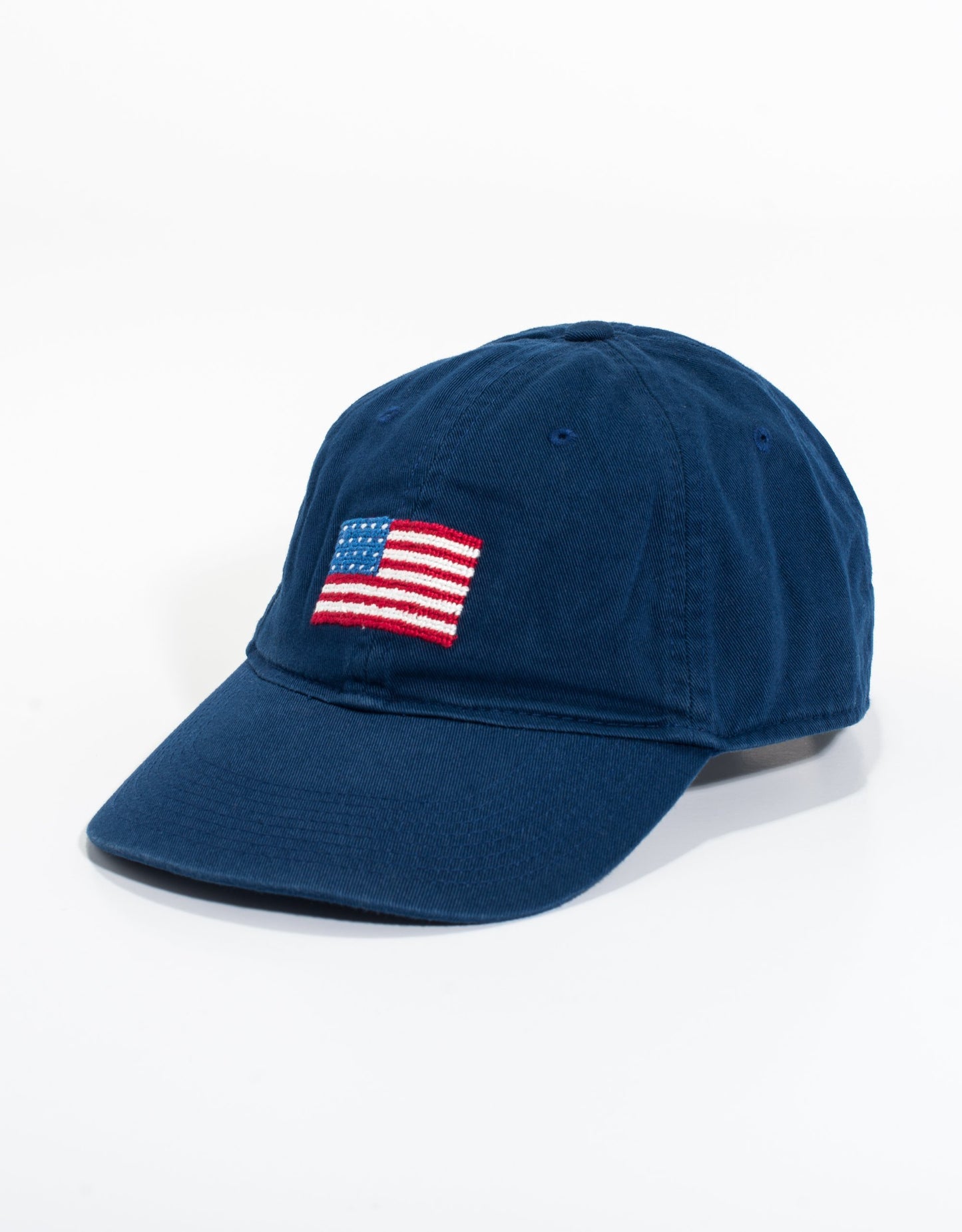 USA FLAG NEEDLEPOINT HAT