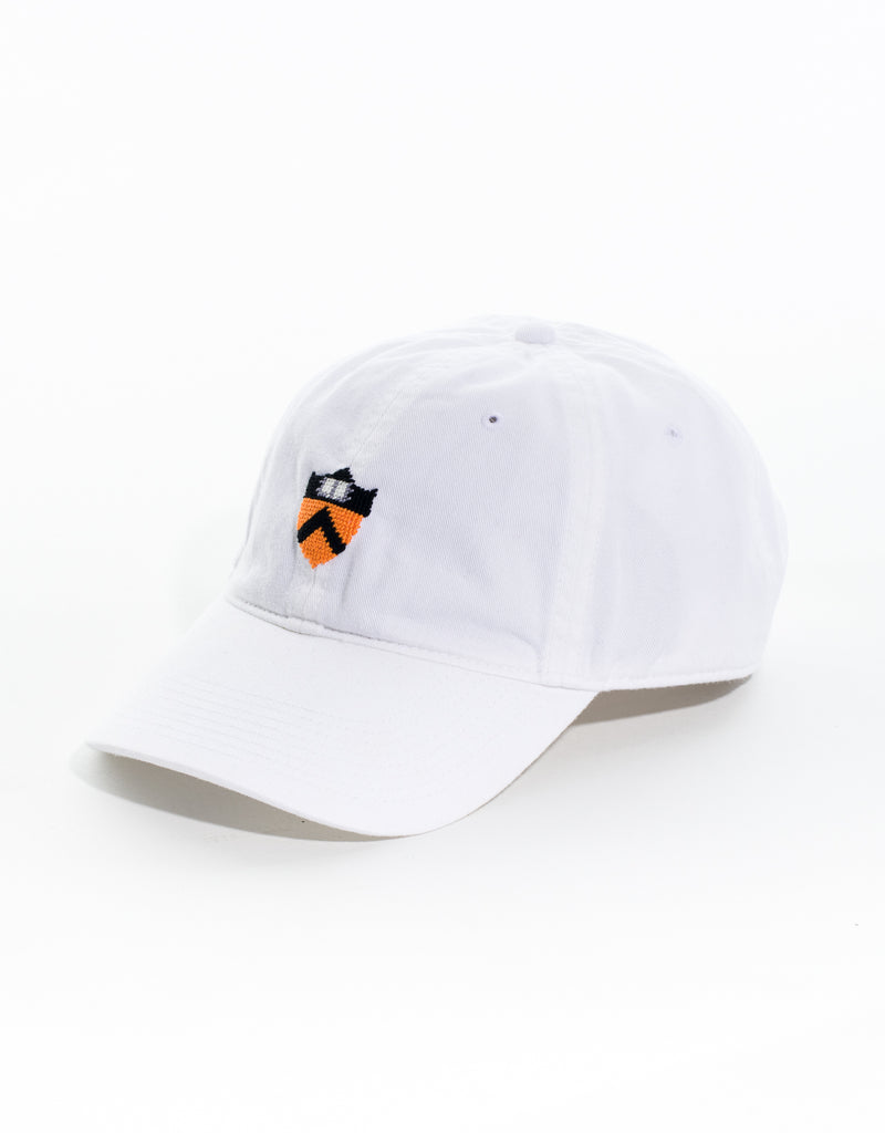 PRINCETON UNIVERSITY NEEDLEPOINT HAT - WHITE